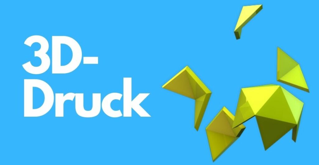 3D-Druck "3D-Druck Schrifzug" mit 3D-Illustration