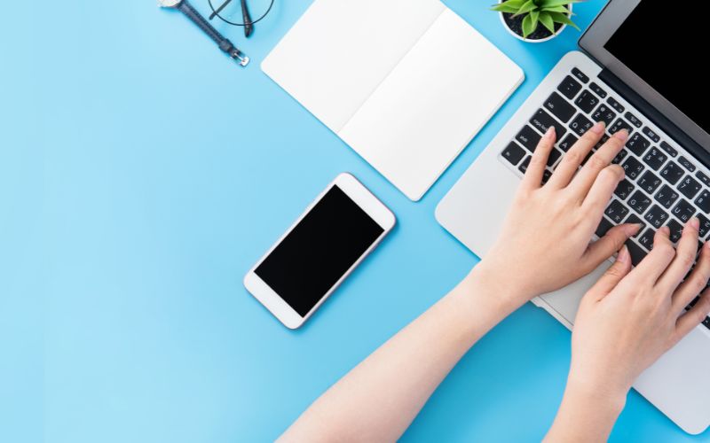 Arbeitsplatz eines Studenten