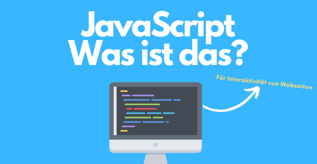 "JavaScript Was ist das" + animierter Computer